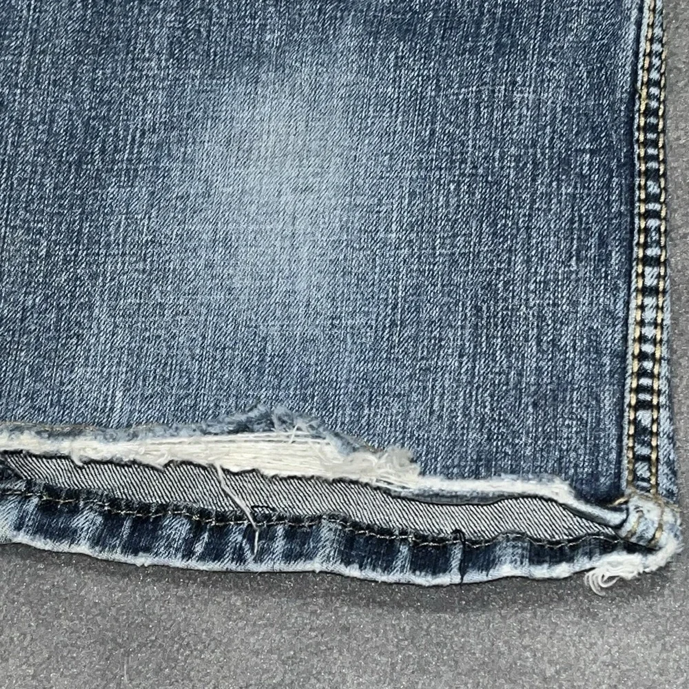 Wrangler Retro Slim Boot Jeans Denim Cowboy Western 33x36 Hole @Right Hip Pocket